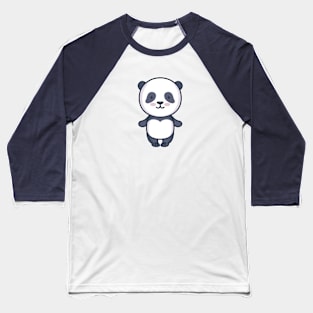 Cute Panda Cartoon Baseball T-Shirt